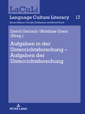 cover image of Aufgaben in der Unterrichtsforschung – Aufgaben der Unterrichtsforschung